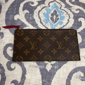 Authentic Louis Vuitton Monogram Felicie insert zip pouch